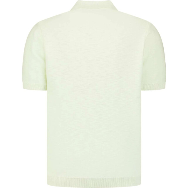 No Excess Pullover short sleeve polo slub seagreen 31240263SN-057 large