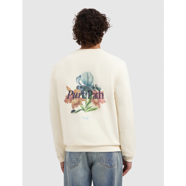 Pure Path 26010309 54 heren - hoodie crewneck trio of flowers 54/26010309 large