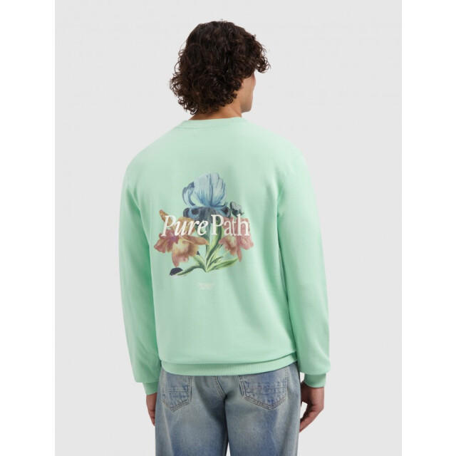 Pure Path 26010309 14 heren hoodie crewneck - trio of flowers 14/26010309 large