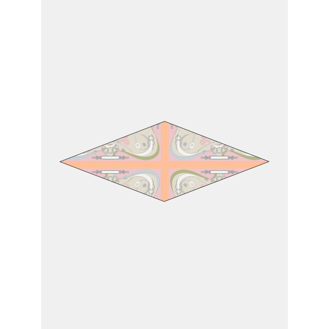 Mucho Gusto ® sjaal tie silk blush kettingelegantie MUCHO GUSTO® Sjaal Tie Silk Blush Kettingelegantie large