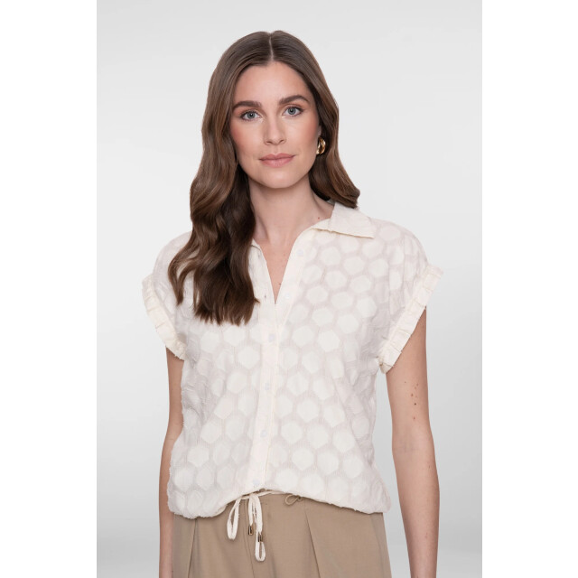 Geisha 63235-26 010 blouse lurex off-white 63235-26 010 large