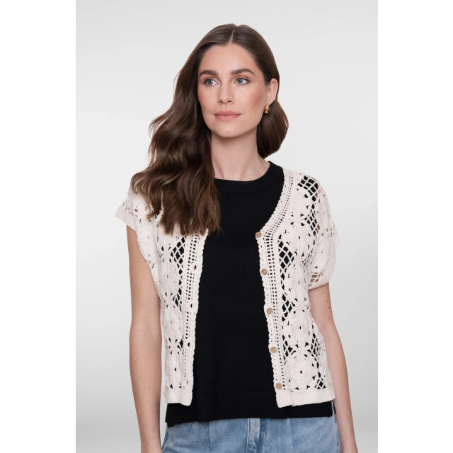 Geisha 64001-10 718 vest crochet ecru 64001-10 718 large