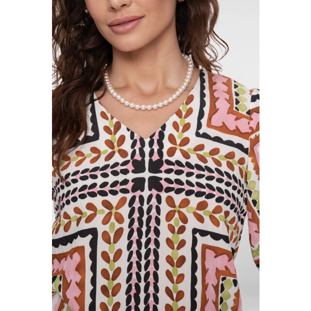 Geisha 63255-20 718 top ecru/pink/cactus 63255-20 718 large