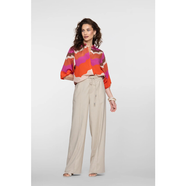 Geisha 63216-20 718 blouse ecru/brown/cassis 63216-20 718 large