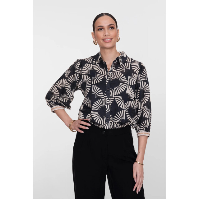 Geisha 63208-20 999 blouse black/ecru 63208-20 999 large