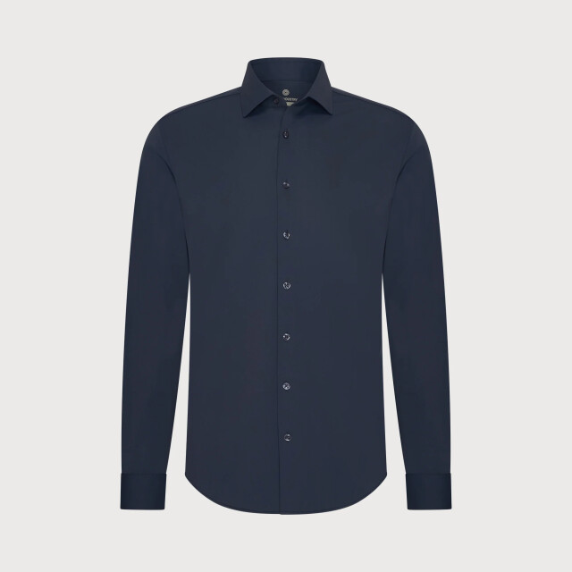 Blue Industry Het stretch overhemd | 6100.61-NAVY large