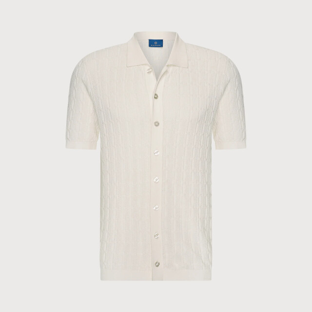 Blue Industry Het gebreide korte mouw overhemd | KBIS26-M10 large