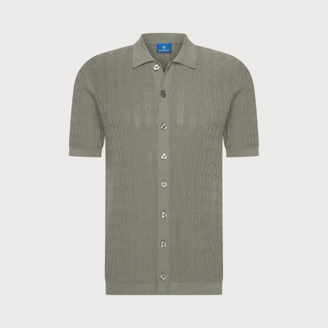 Blue Industry Het gebreide korte mouw overhemd | KBIS26-M10 large