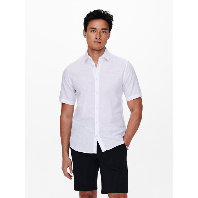 Only & Sons Onscaiden ss linen shirt re 22009885 large