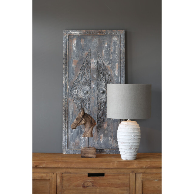 Light & Living Ornament op voet horse hout 25x14x48cm 711977 large