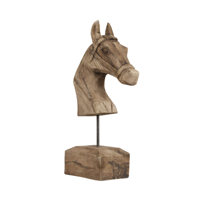 Light & Living Ornament op voet horse hout 25x14x48cm 711977 large