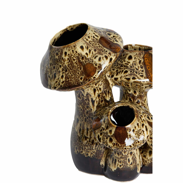 Light & Living Vaas mushroom donkerbruin 31.5x20.5x27.5cm 3513872 large