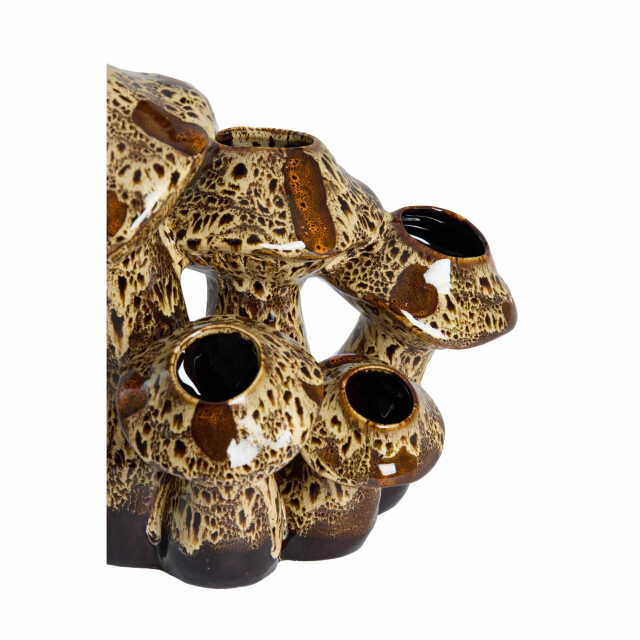 Light & Living Vaas mushroom donkerbruin 31.5x20.5x27.5cm 3513872 large