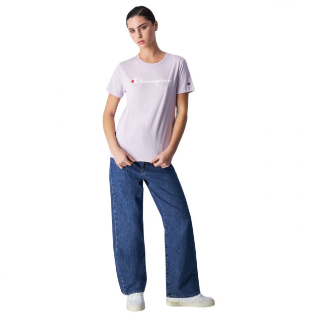 Champion Dames gebrandmerkt mouw t-shirt UTPP10471_violet large