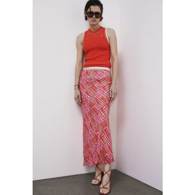 Patrizia Pepe Gonna/skirt rood 8G0536/A725 large