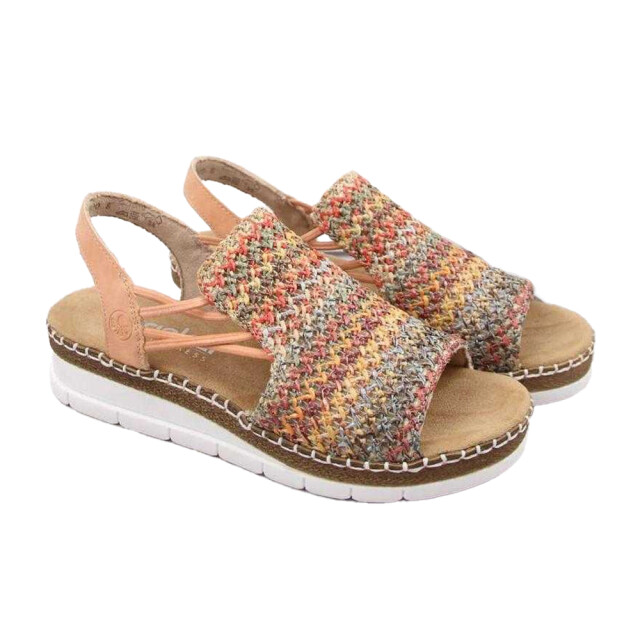 Rieker Dames gehaakte sandalen UTPP5690_multicoloured large