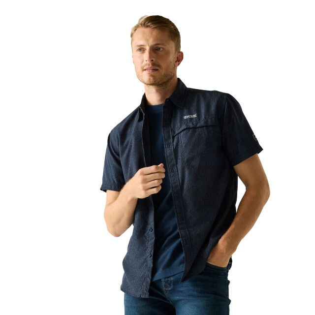 Regatta Heren mindano textuur shirt UTRG12585_nightsky large