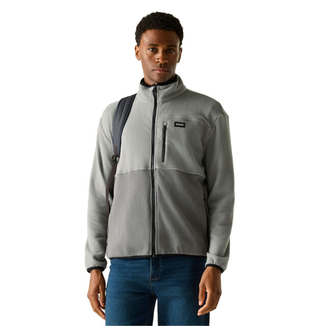 Regatta Heren frankie colour block full zip fleecejack UTRG12770_stormleadgrey large