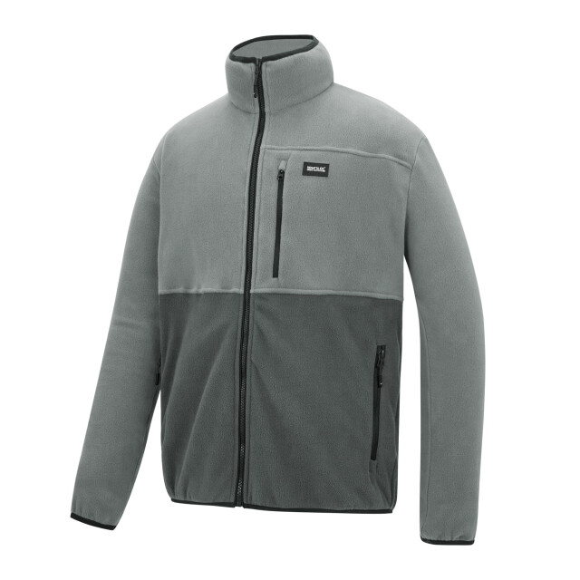 Regatta Heren frankie colour block full zip fleecejack UTRG12770_stormleadgrey large