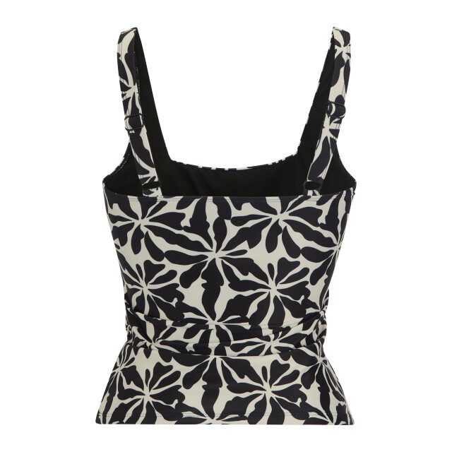 Regatta Dames loria abstract floral tankini top UTRG12908_blackwhite large