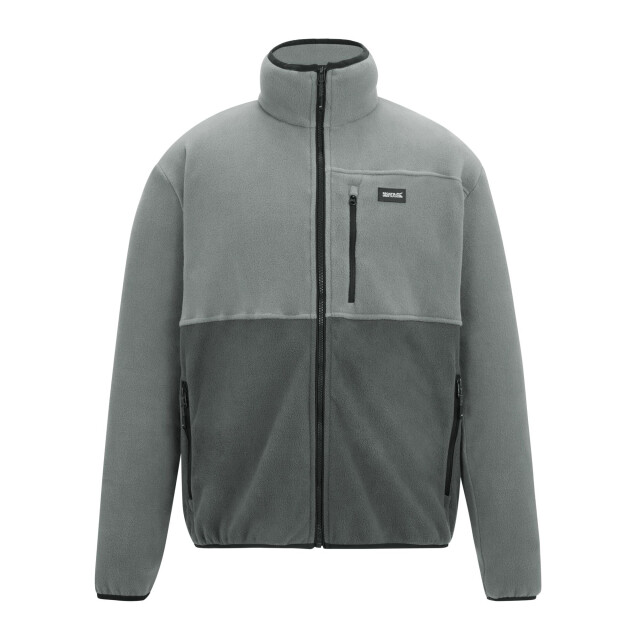 Regatta Heren frankie colour block full zip fleecejack UTRG12770_stormleadgrey large
