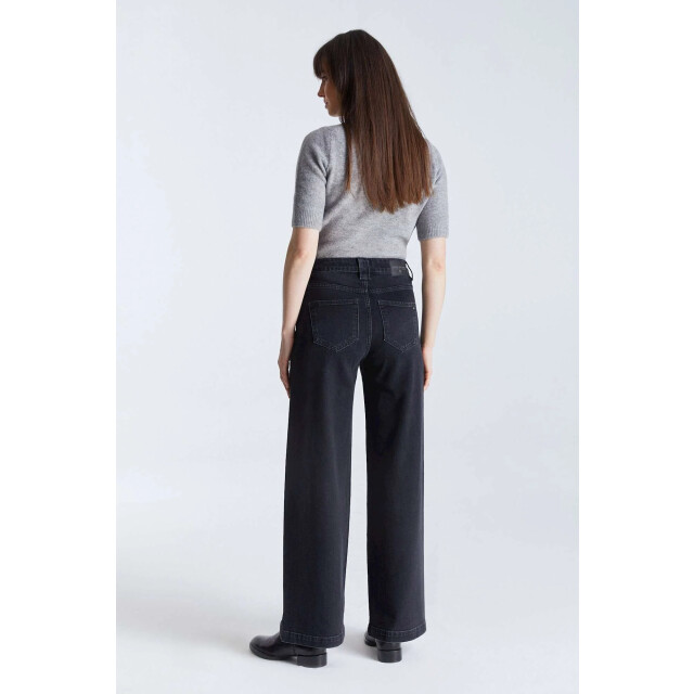 Cup of Joe High waist wide leg black denim vt Lulu-39 large