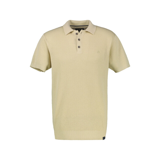 Lerros Heren polo 2635922 134 soft stone Lerros Shirt 2635922 134SoftStone large