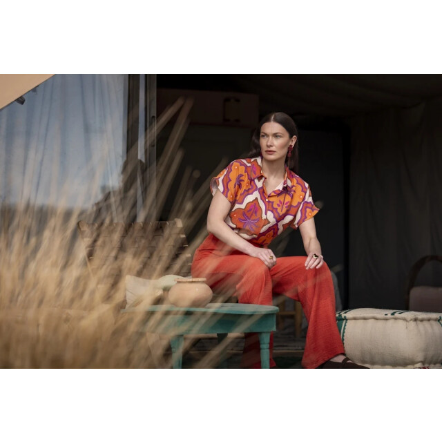 Geisha 63247-20 718 blouse ecru/mango/purple 63247-20 718 large