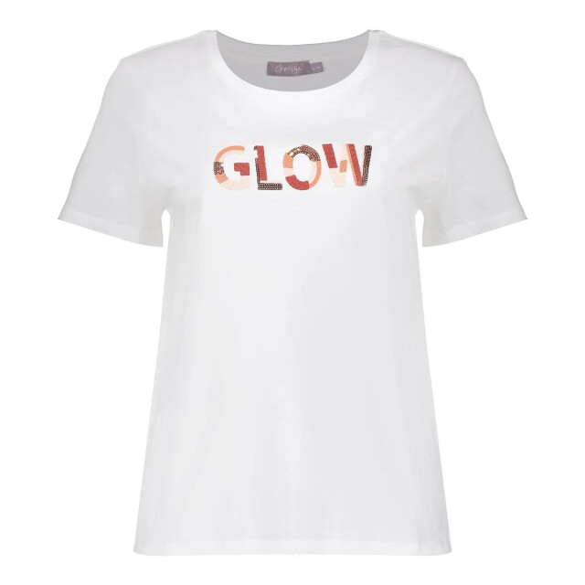 Geisha 62084-41 010 t-shirt glow off-white/light pink 62084-41 010 large