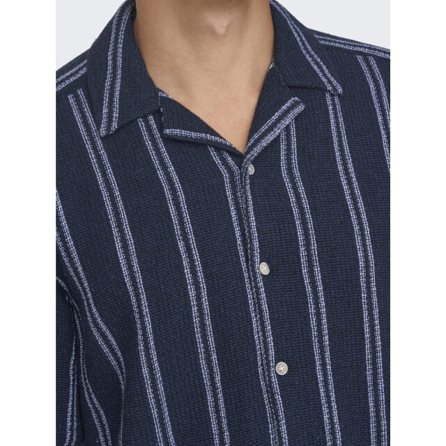 Only & Sons Onstrev life reg stripe ss shirt no dessin 5319.39.0092 large