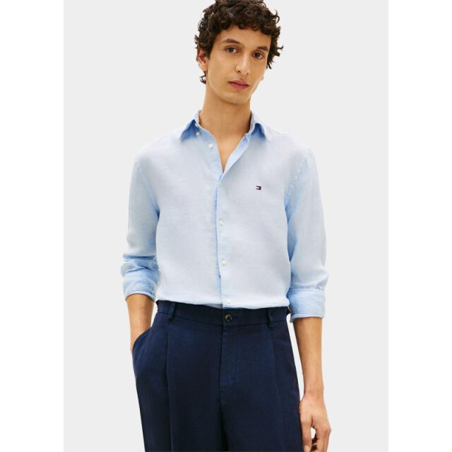 Tommy Hilfiger Casual hemd lange mouw pigment dyed li solid rf shir mw0mw41530/c1o 204794 large