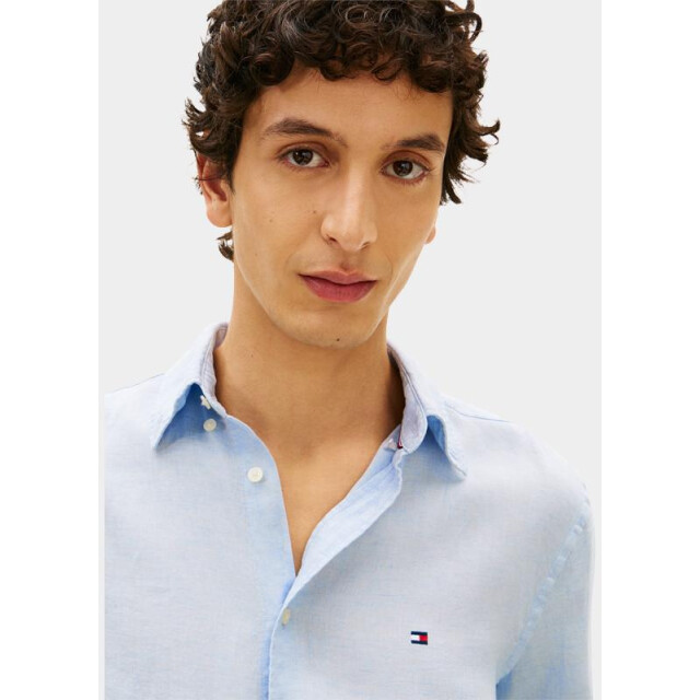 Tommy Hilfiger Casual hemd lange mouw pigment dyed li solid rf shir mw0mw41530/c1o 204794 large
