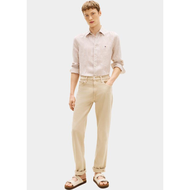 Tommy Hilfiger Casual hemd lange mouw linen bengal stripe rf shirt mw0mw42400/0bk 204802 large