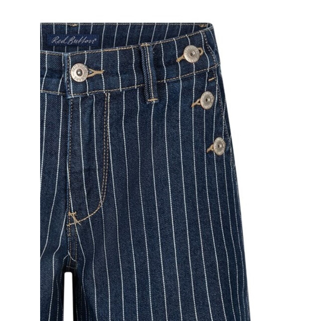 Red Button Bibette pinstripe Bibette Pinstripe large