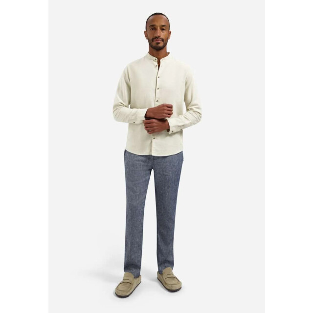 No Excess Shirt with linen granddad desert 31470218SN-045 large