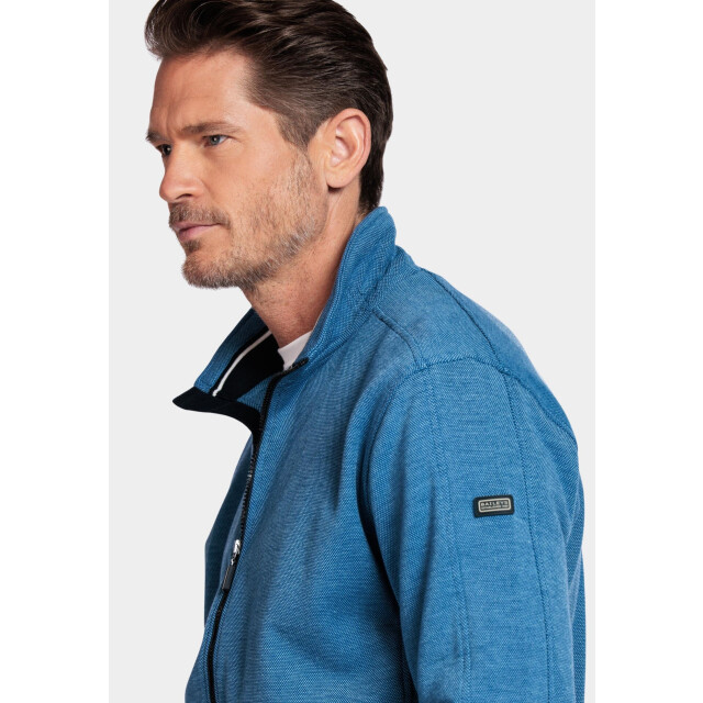 Baileys Vest sweat cardigan zip 2-tone ox 512258/68 195603 large