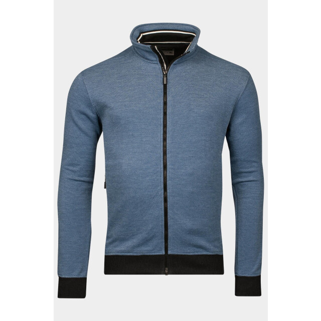 Baileys Vest sweat cardigan zip 2-tone ox 512258/68 195603 large