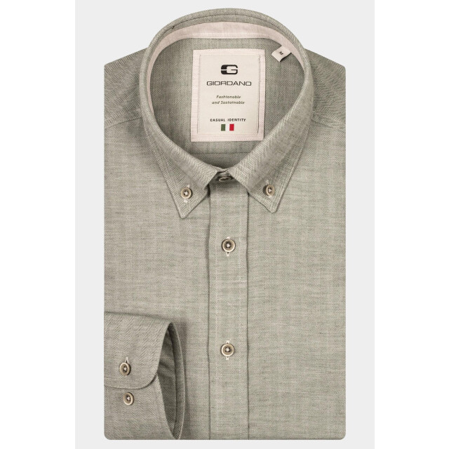 Giordano Casual hemd lange mouw loreto, ls cutaway melange h 7834/71 186284 large