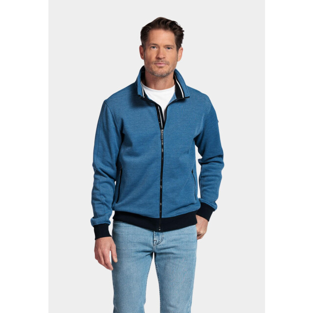 Baileys Vest sweat cardigan zip 2-tone ox 512258/68 195603 large