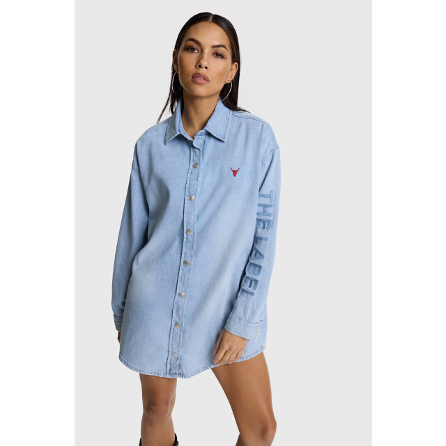 Alix The Label Flowy denim dress blue denim 4400.35.0001 large