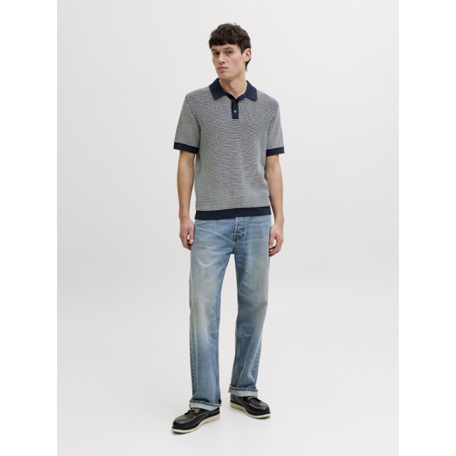 Jack & Jones Jprblukingsley knit polo ss dessin 5369.39.0032 large