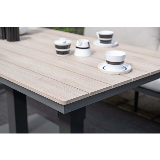 Garden Impressions Cyprus tafel- in hoogte verstelbaar 150x87cm -c. black-light teak 3177035 large