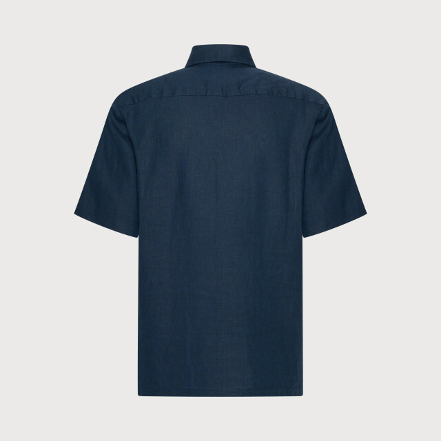 Blue Industry Het linnen overhemd met korte mouw | 6120.61-NAVY large