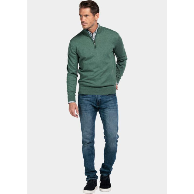 Bos Bright Blue Half zip cotton 1/2 zipp regular fit 618400cct/735 201426 large