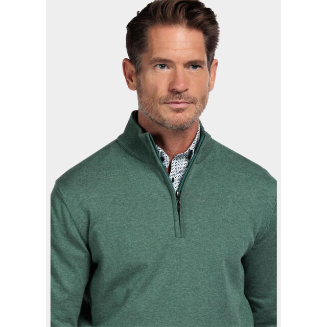 Bos Bright Blue Half zip cotton 1/2 zipp regular fit 618400cct/735 201426 large