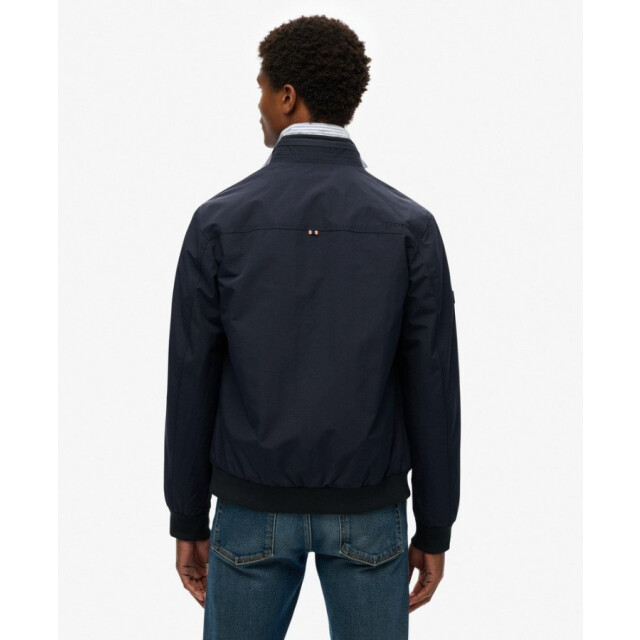 Superdry M5012079a harrington jacket 98t eclipse navy heren jack 98T Eclipse Navy/M5012079A  Harrington Jacket large