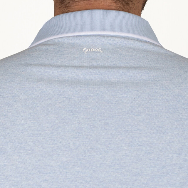 Q1905 Polo shirt stein mist melange QM2663762-672-1 large