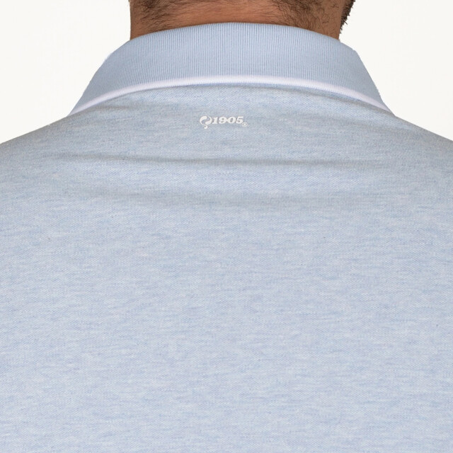 Q1905 Polo shirt stein mist melange QM2663762-672-1 large