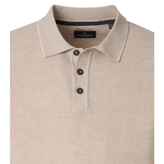 Casamoda Heren polo 126320001 668 plaza taupe Polo 126320001 668PlazaTaupe large