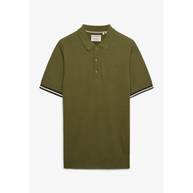 Superdry Knitted texture ss polo army 5369.26.0006 large